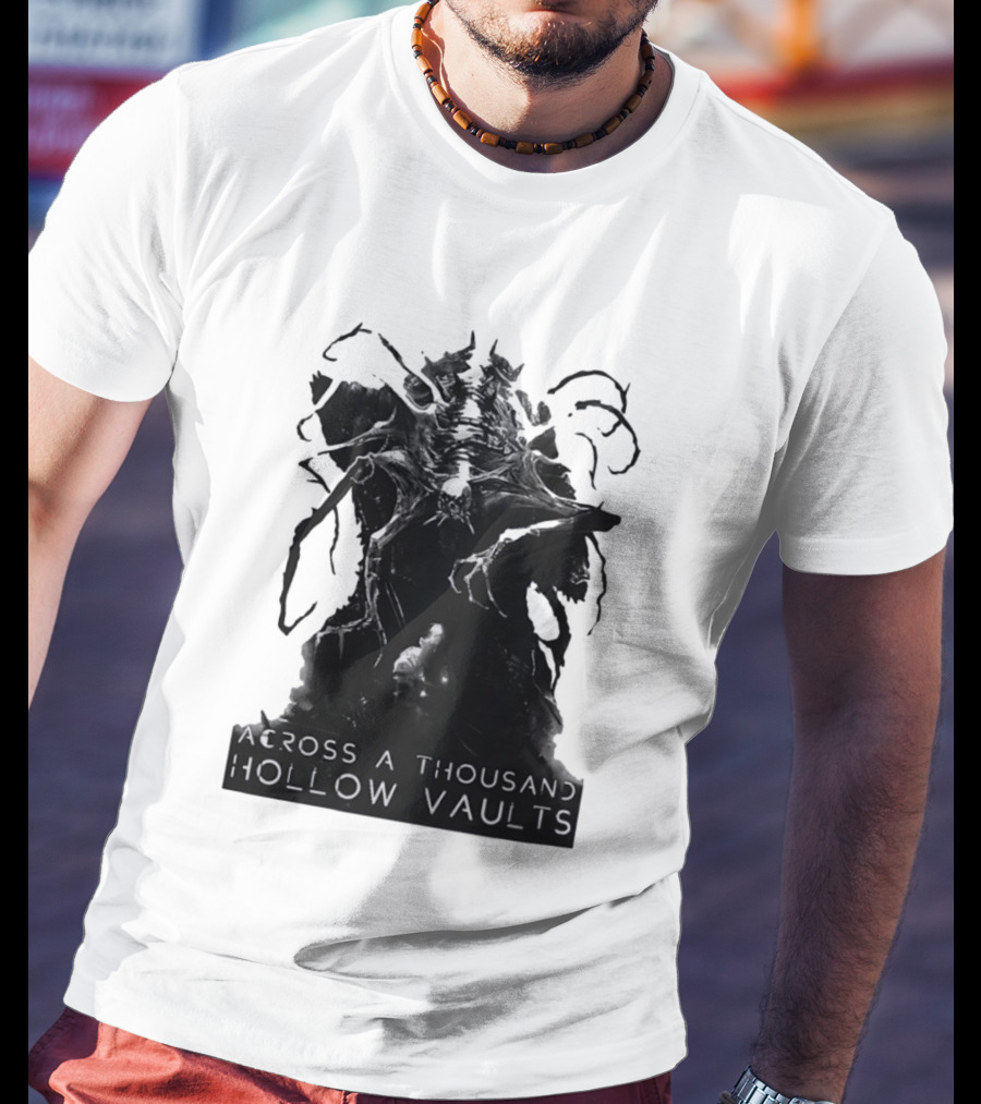 Across A Thousand Hollow Vaults Dark Fantasy Creature Horror Mythical Entity T-Shirt