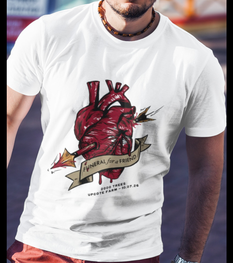 Funeral For A Friend Heart 2008 Those Upon Hope 25.02.08 T-Shirt