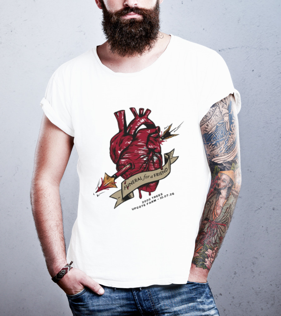 Funeral For A Friend Heart 2008 Those Upon Hope 25.02.08 T-Shirt