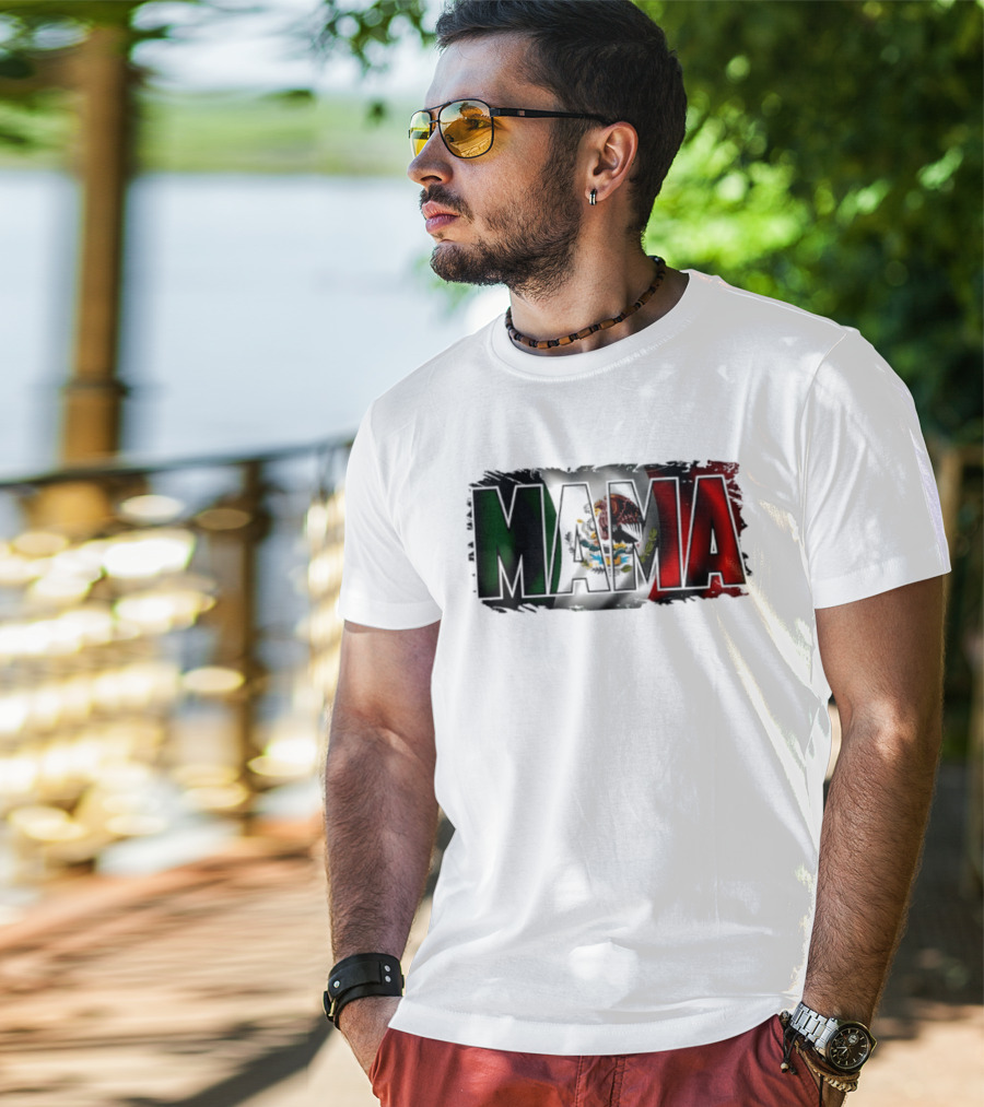 Mama Mexico Mexican Flag National Pride T-Shirt
