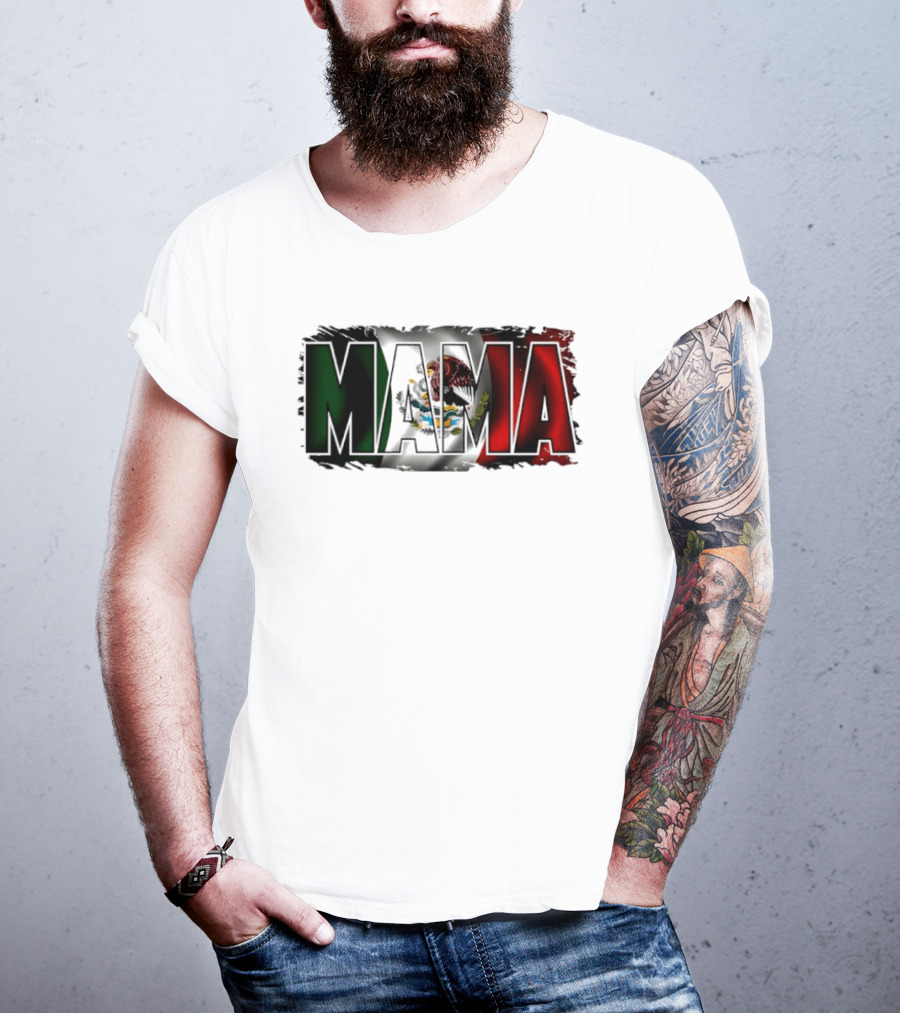 Mama Mexico Mexican Flag National Pride T-Shirt
