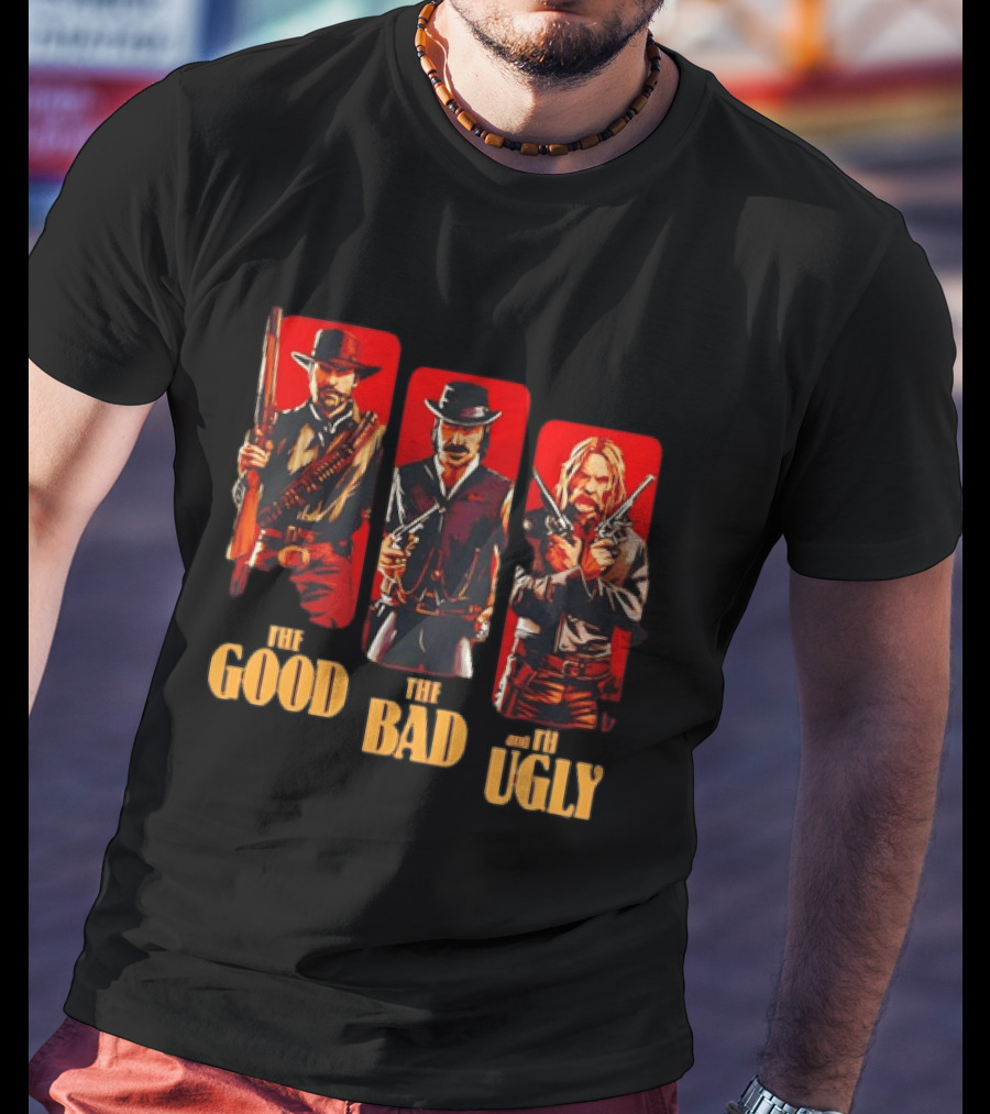 Red Dead Redemption Western Outlaws The Good The Bad The Ugly T-Shirt