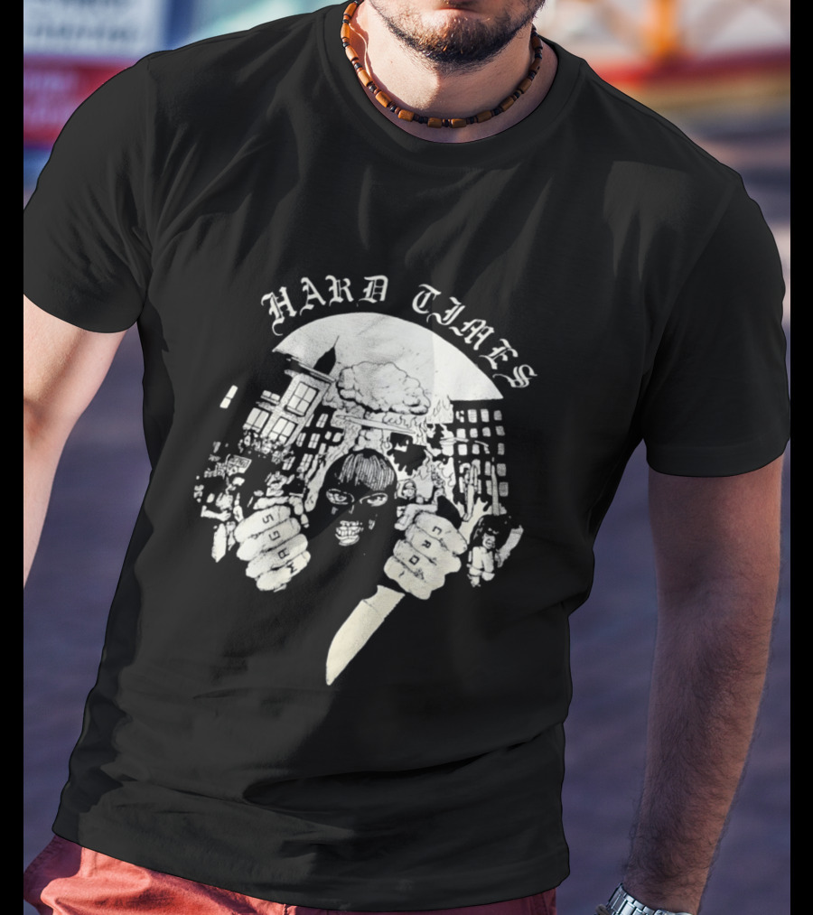 Hard Times Swags Cro Urban Masked Knife Figure Streetwear T-Shirt