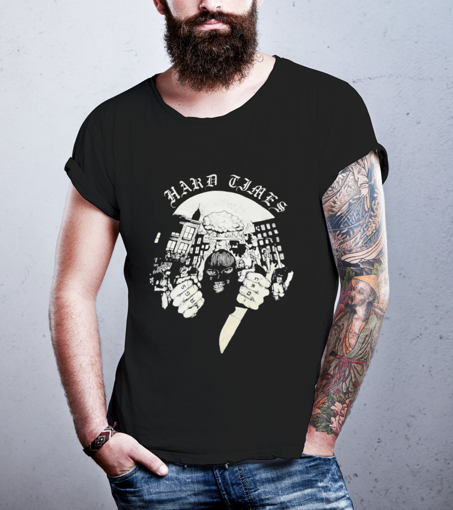 Hard Times Swags Cro Urban Masked Knife Figure Streetwear T-Shirt