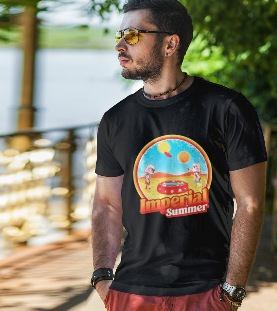 Summer Fun Star Wars Stormtrooper Imperial Beach Scene T-Shirt