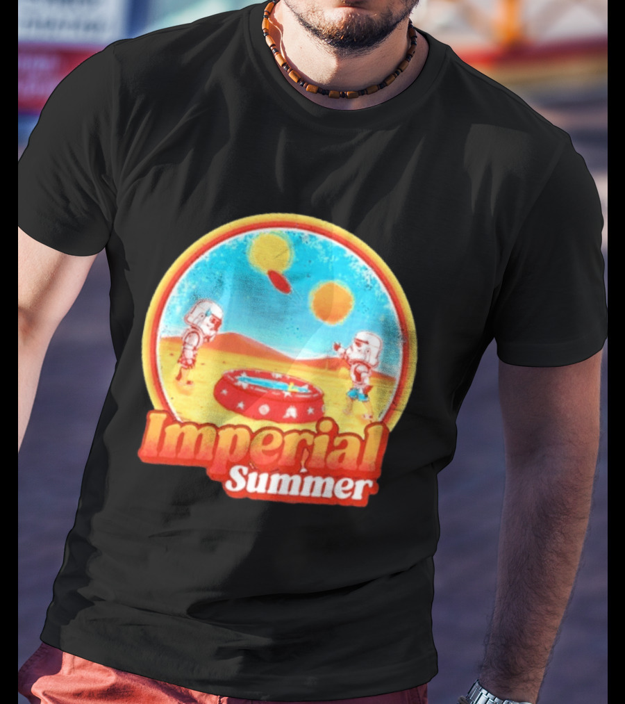 Summer Fun Star Wars Stormtrooper Imperial Beach Scene T-Shirt