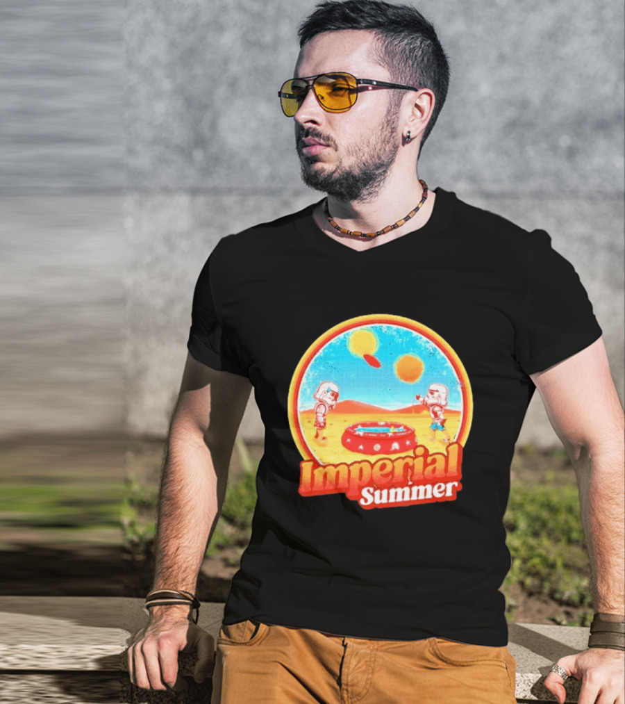 Summer Fun Star Wars Stormtrooper Imperial Beach Scene T-Shirt