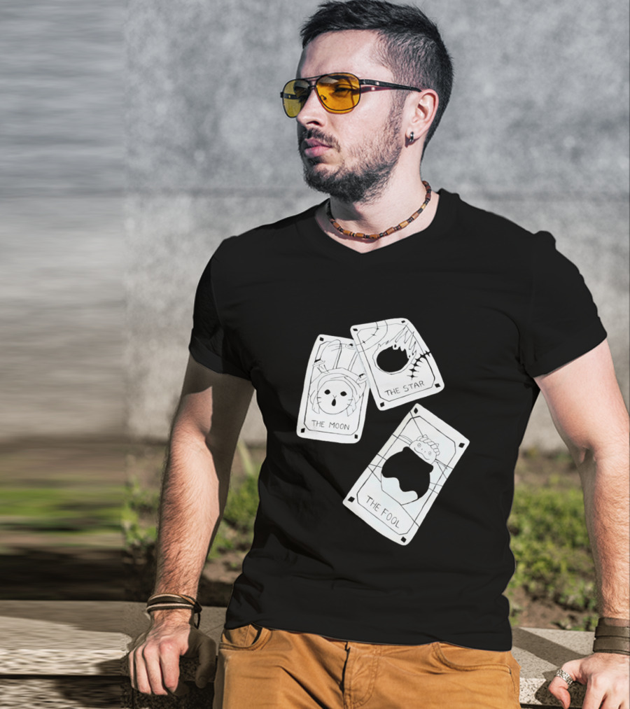 Studio Ghibli Tarot Cards The Moon The Star The Fool Collection T-Shirt