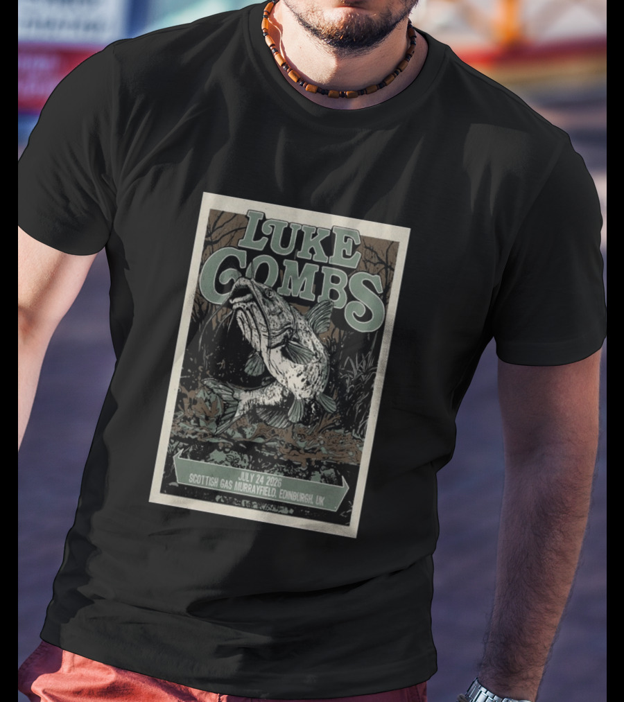 Luke Combs Scottish Gas Murrayfield Edinburgh UK July 24 2026 T-Shirt