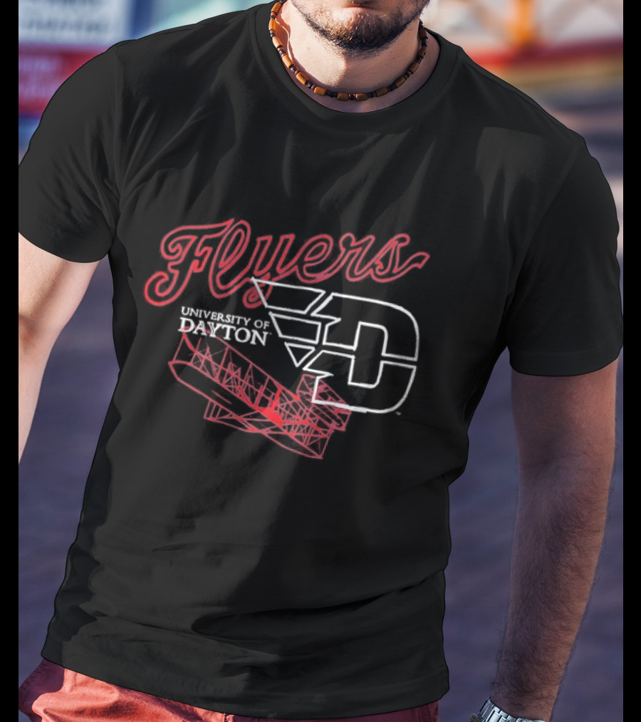 University Of Dayton Flyers Airplane Pilot D Wings T-Shirt