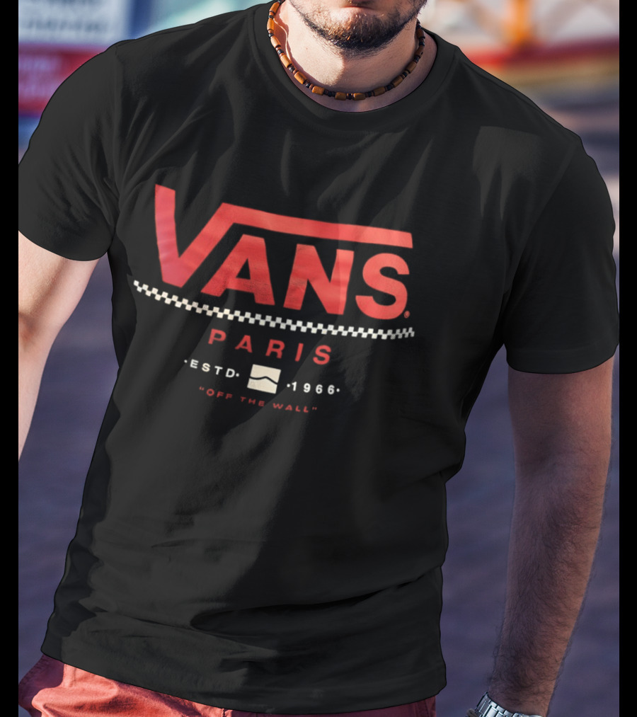 Vans Paris Estd 1966 Off The Wall T-Shirt