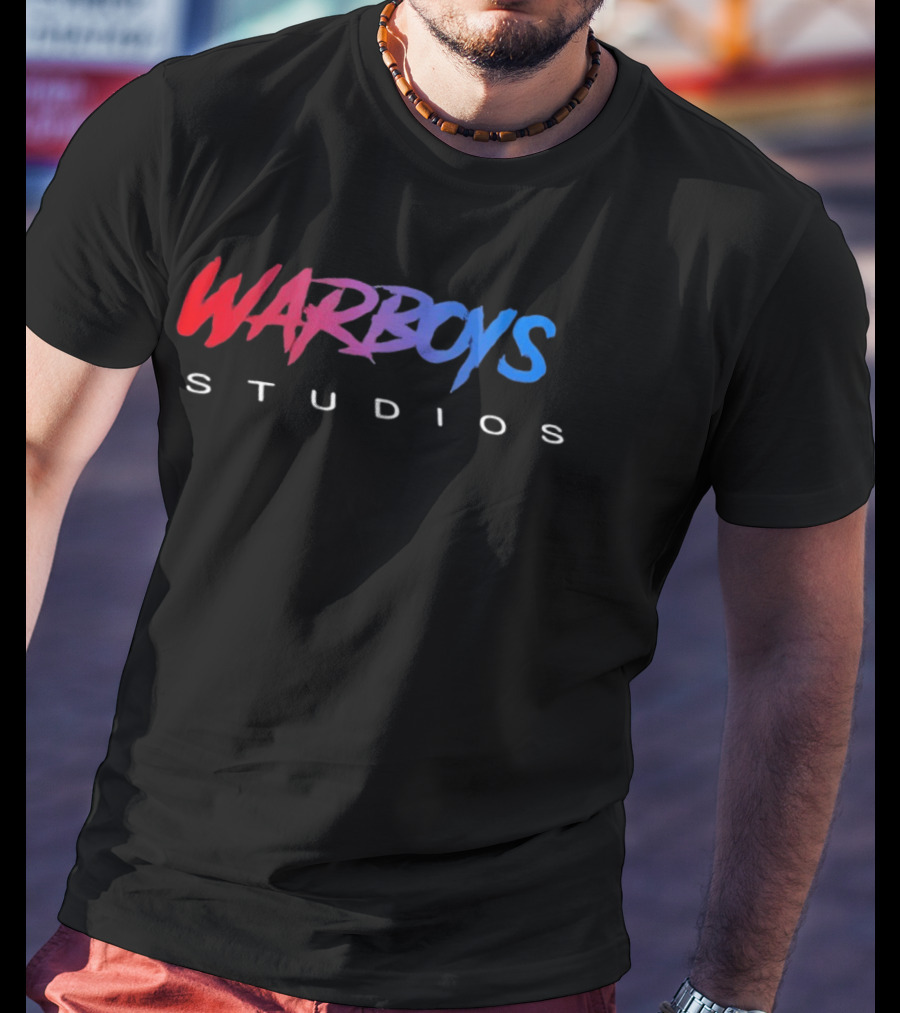 Warboys Studios Red And Blue Branding T-Shirt
