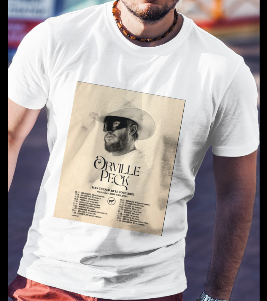 Orville Peck Man Turned Mule Tour 2026 Special Guest Abbie Callahan Concert Dates And Locations T-Shirt