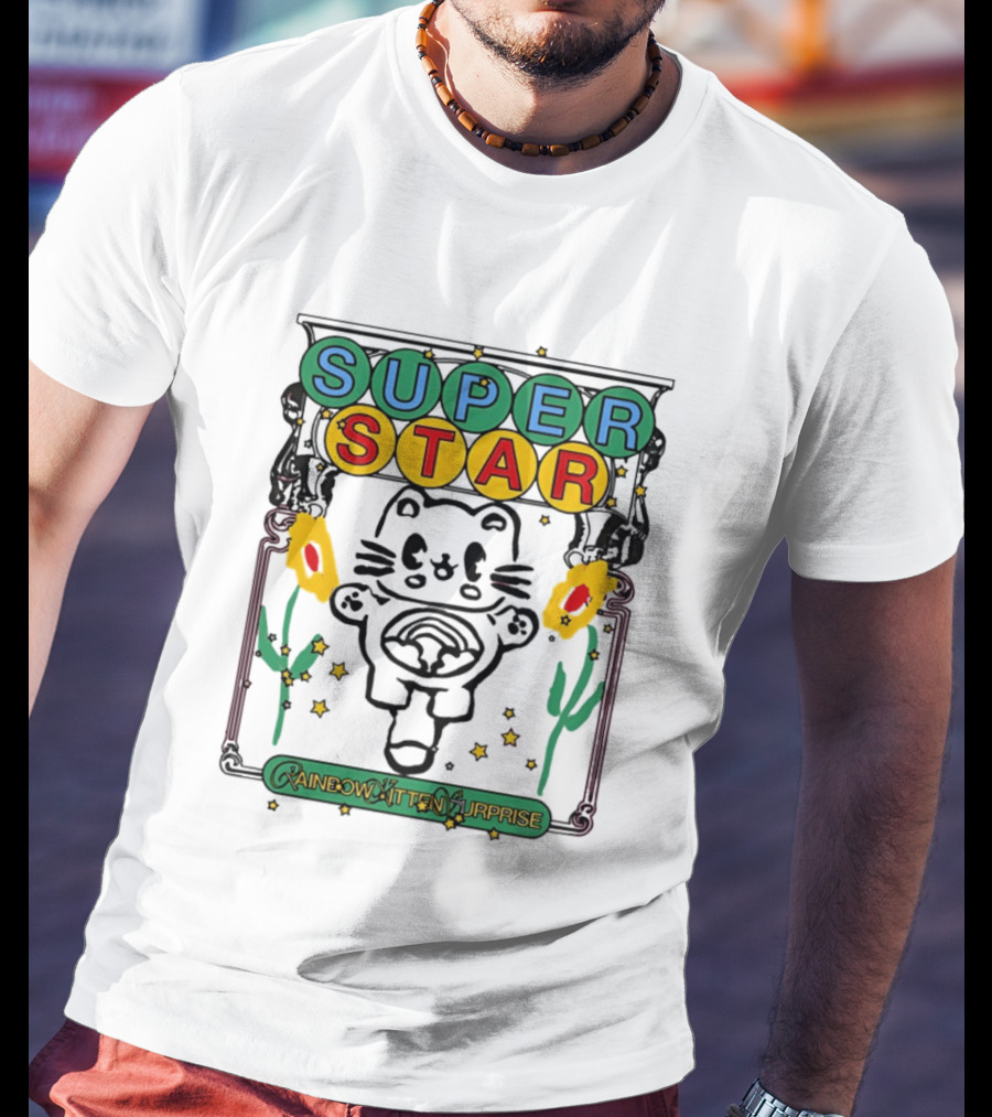 Super Star Rainbow Kitten Surprise RKS Indie Rock T-Shirt