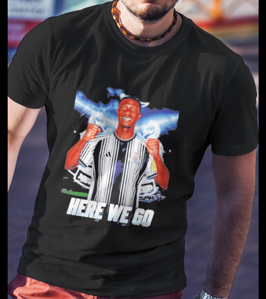 Aladji Bamba Newcastle United Here We Go T-Shirt