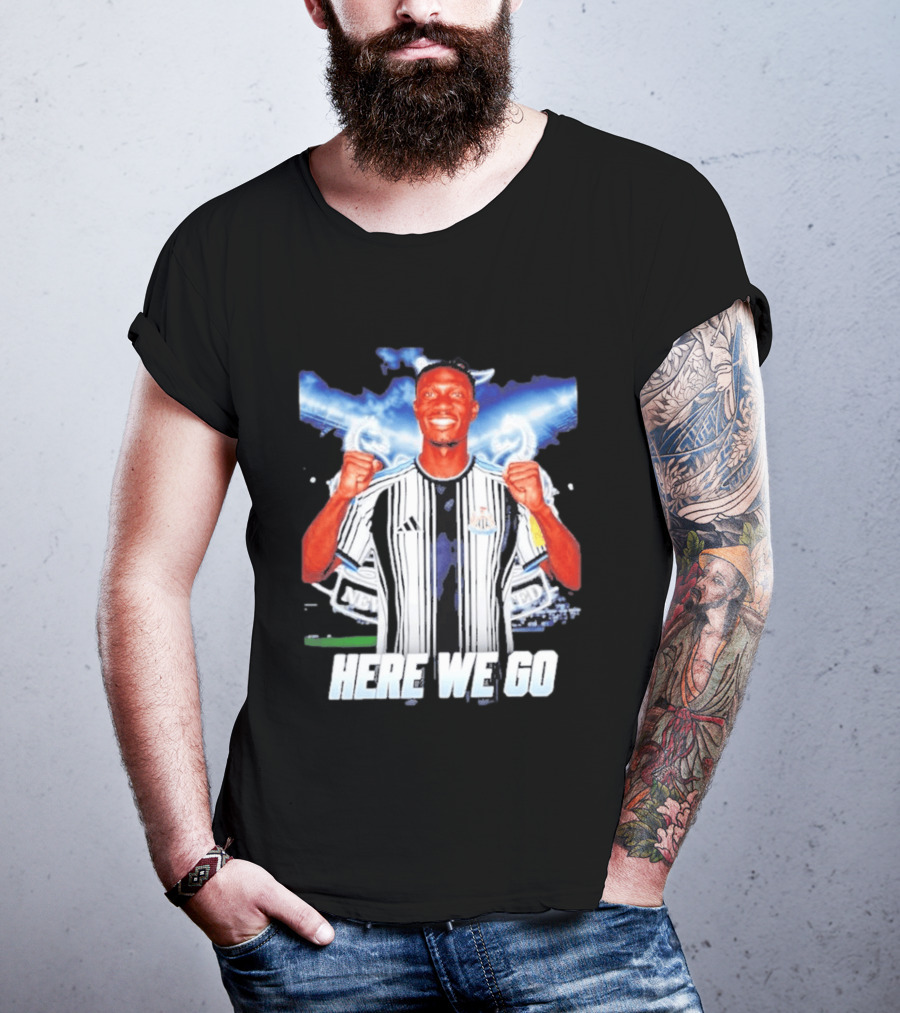 Aladji Bamba Newcastle United Here We Go T-Shirt