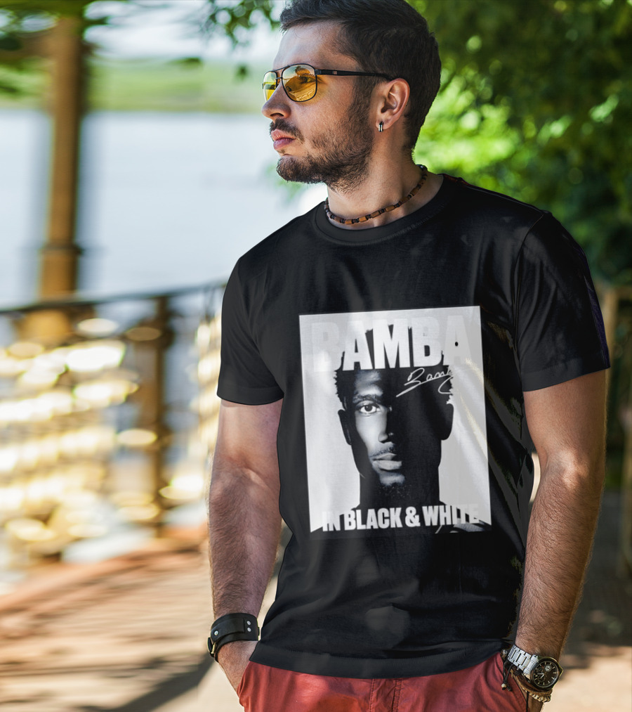 Bamba Signature Black And White NBA Basketball T-Shirt