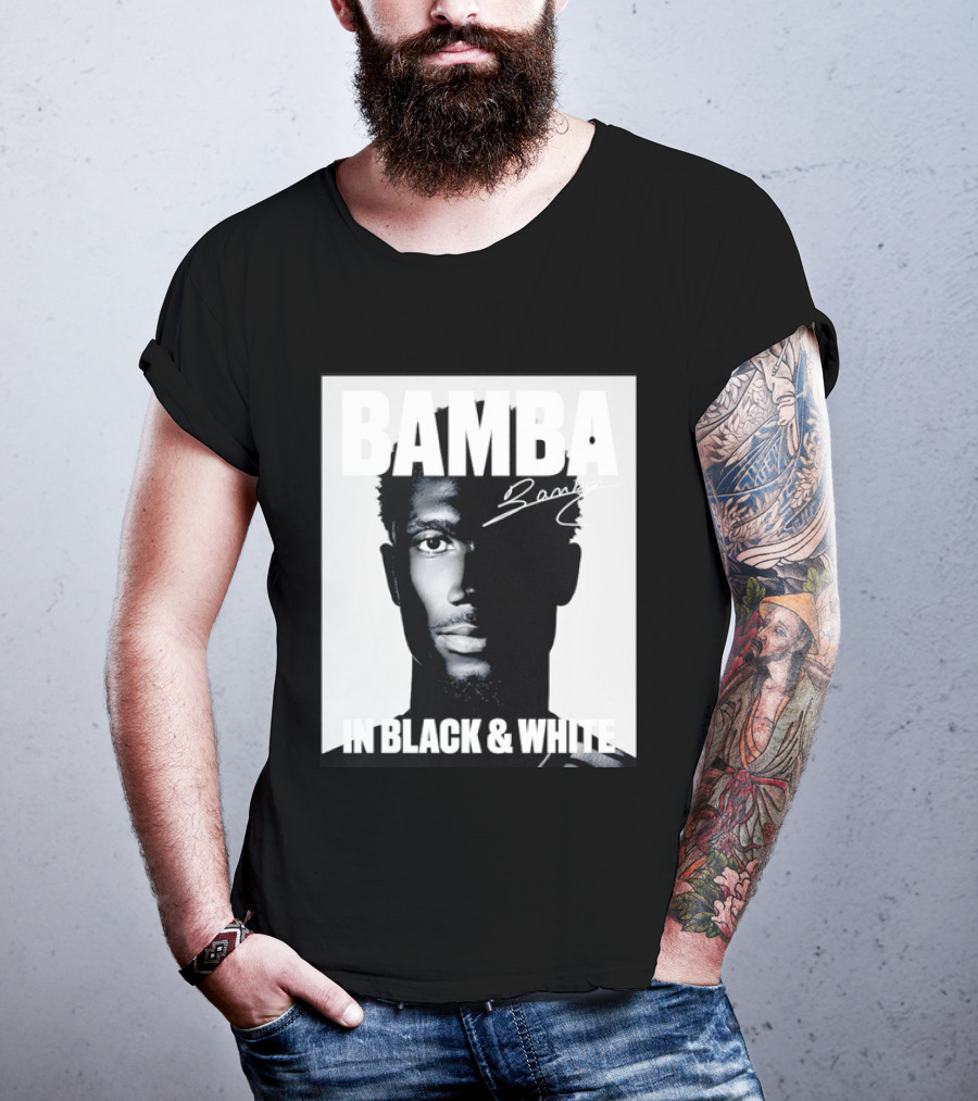 Bamba Signature Black And White NBA Basketball T-Shirt