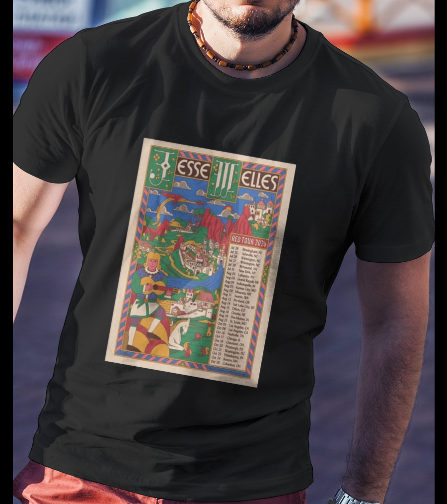 Jesse Welles Red Tour 2026 Cities And Dates T-Shirt