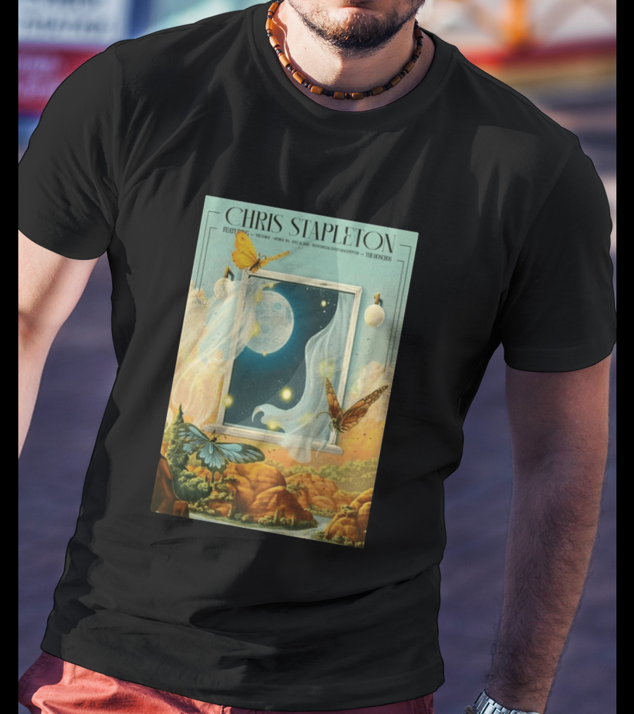 Chris Stapleton Featuring The Gorge July 24 2026 With Margo Price And The Mavericks The Knock3 T-Shirt