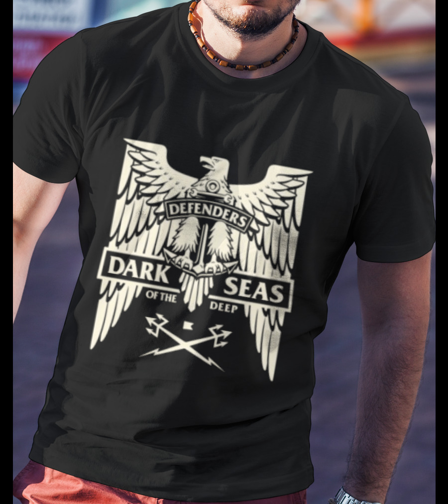 Dark Seas Defenders Of The Deep Homeland Stock LS Black T-Shirt