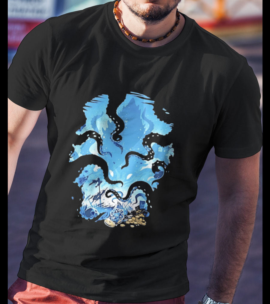 Dungeons And Dragons Kraken Nautical Sea Creature RPG Fantasy T-Shirt
