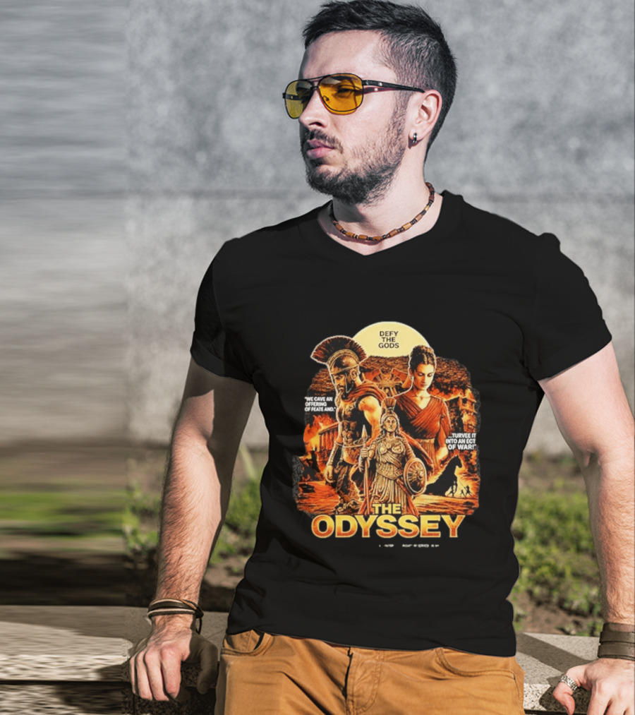 The Odyssey Defy The Gods Greek Mythology Warrior Achilles Helen Of Troy T-Shirt