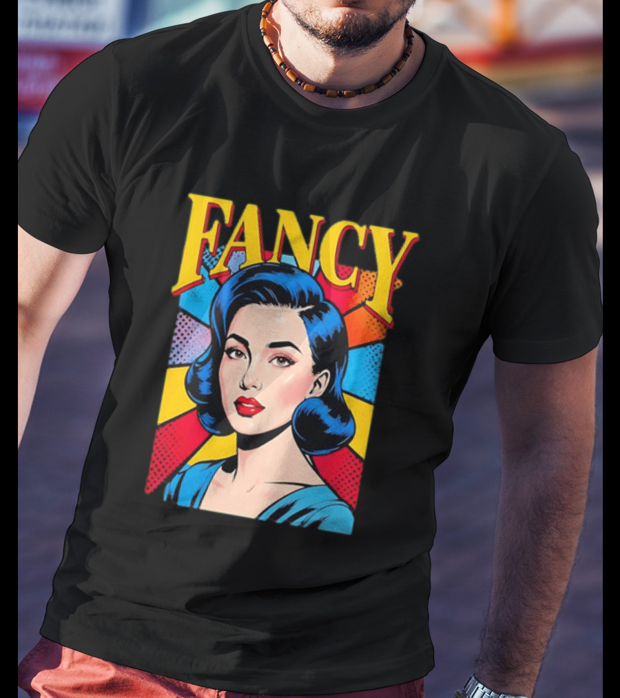 Fancy Pop Art Comic Woman T-Shirt