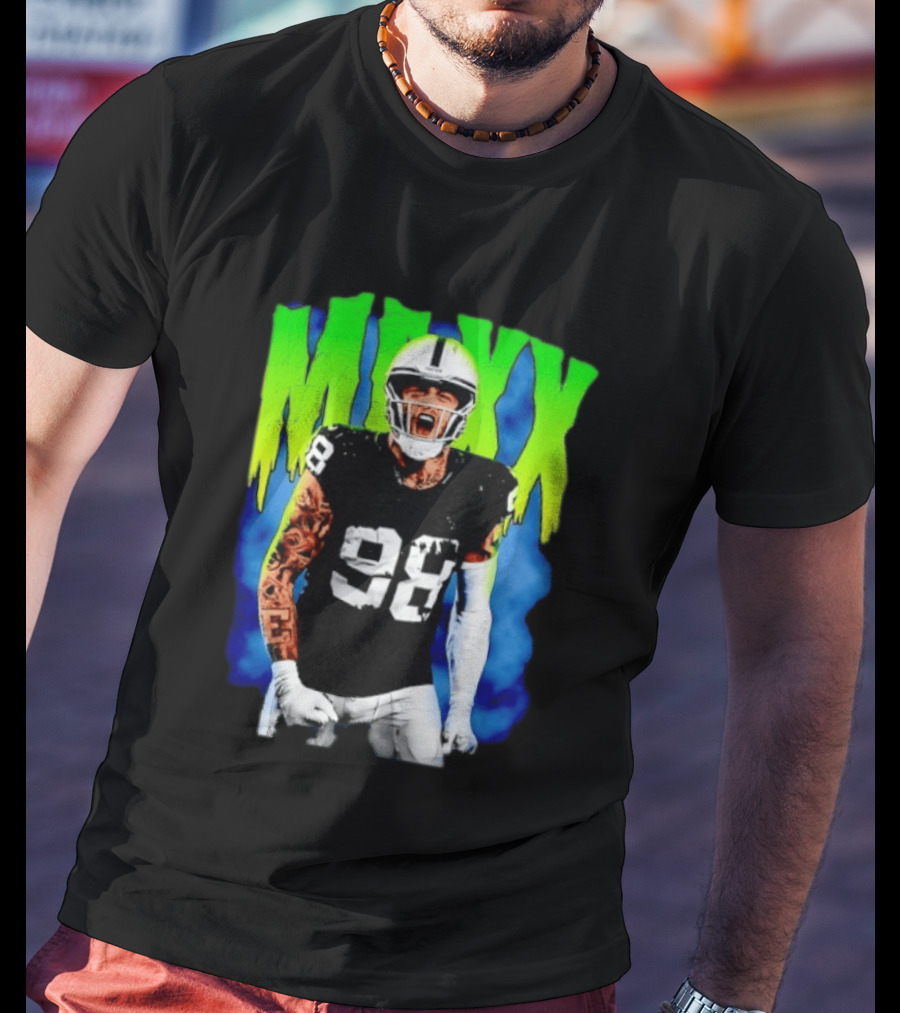 Maxx Crosby 98 Las Vegas Raiders Football Player Jersey T-Shirt
