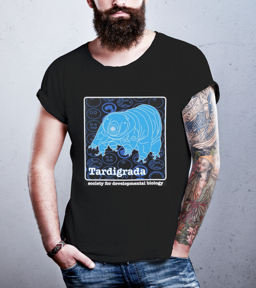 Tardigrada Society For Developmental Biology Blue Water Bear T-Shirt
