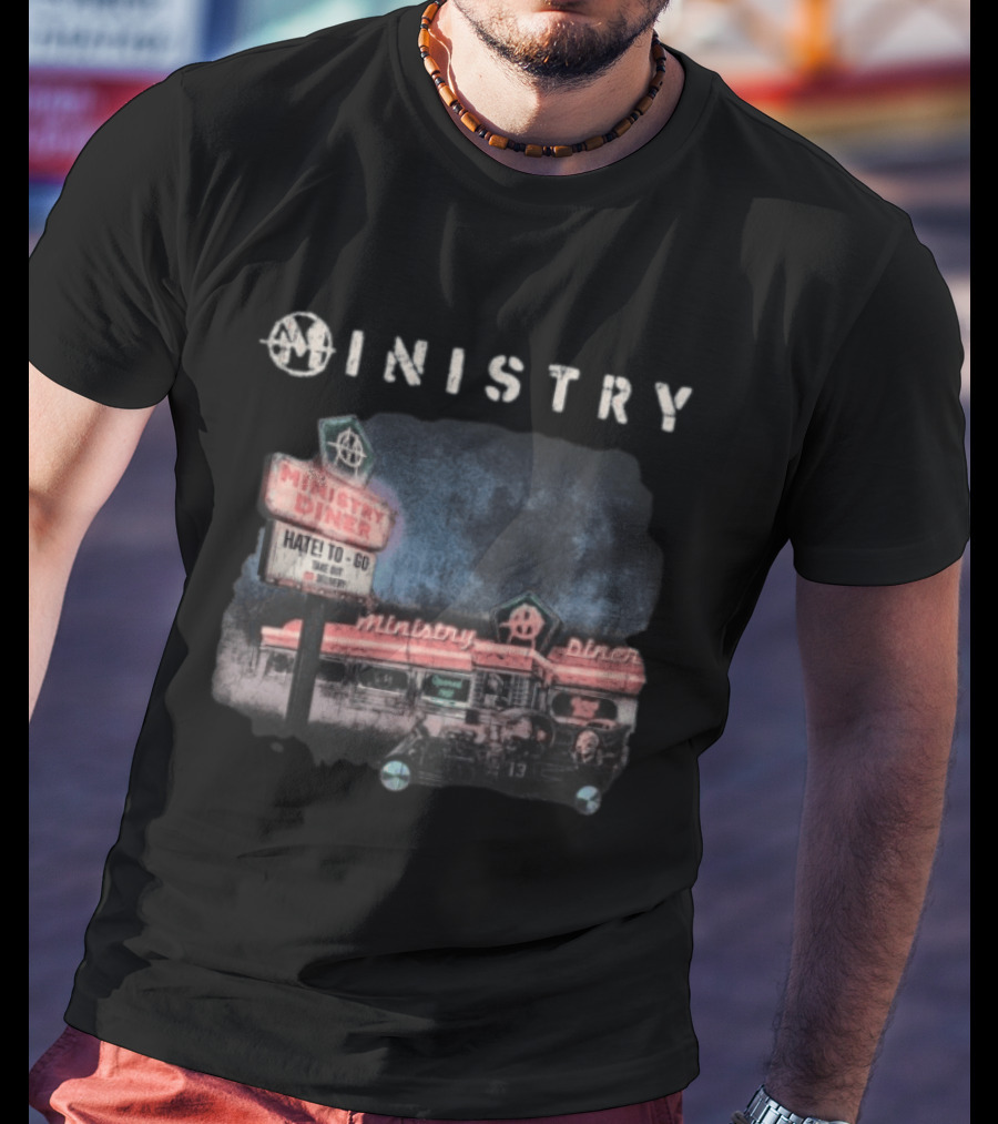 Ministry Store Hate To Go Diner Black Ministry Diner 13 Haze T-Shirt