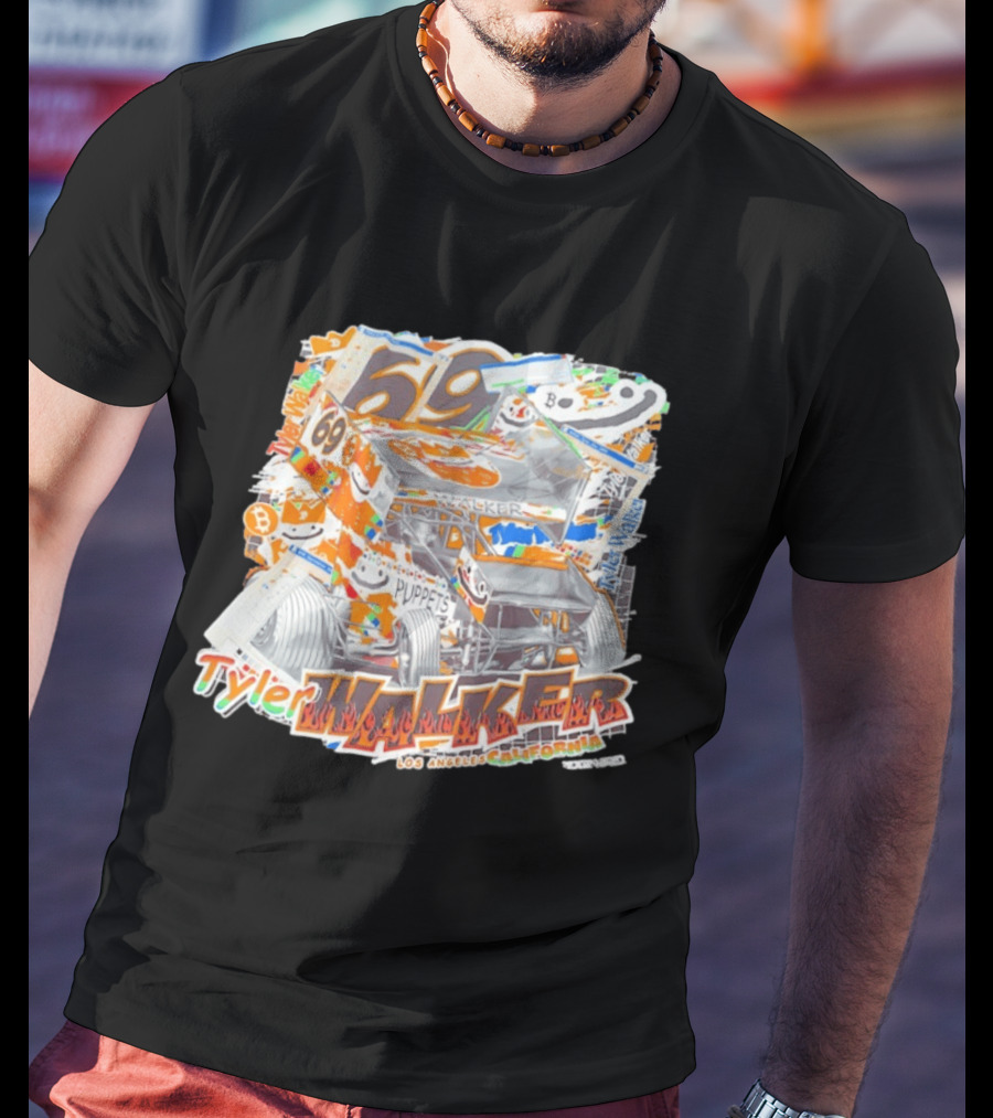 Tyler Walker No69 Sprint Car Puppets Los Angeles California T-Shirt