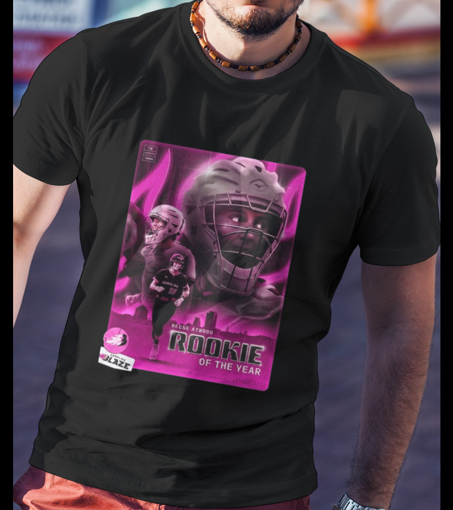 Reese Atwood Rookie Of The Year 2026 Carolina Blaze AUBL Rookie Of The Year T-Shirt