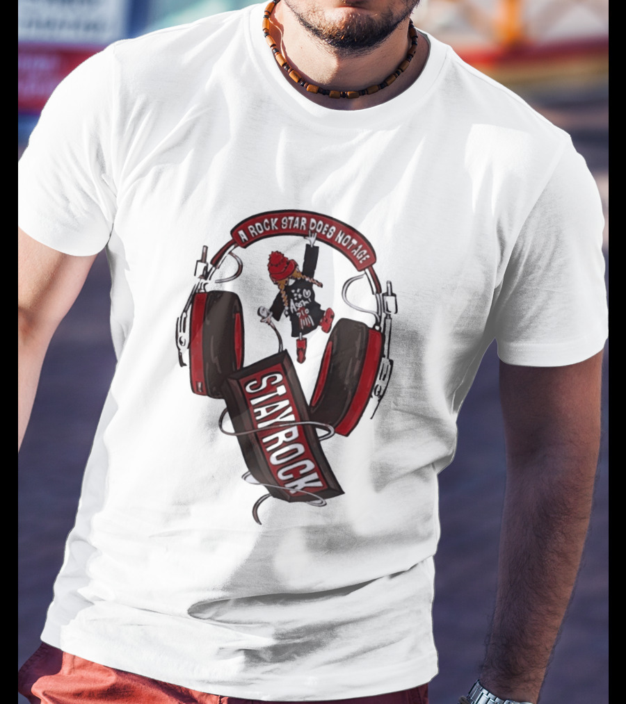 Stay Rock A Rock Star Does Not Age Music Lover T-Shirt
