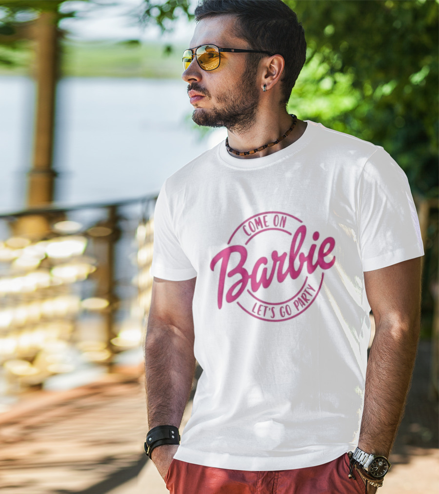 Come On Barbie Let's Go Party Pink T-Shirt