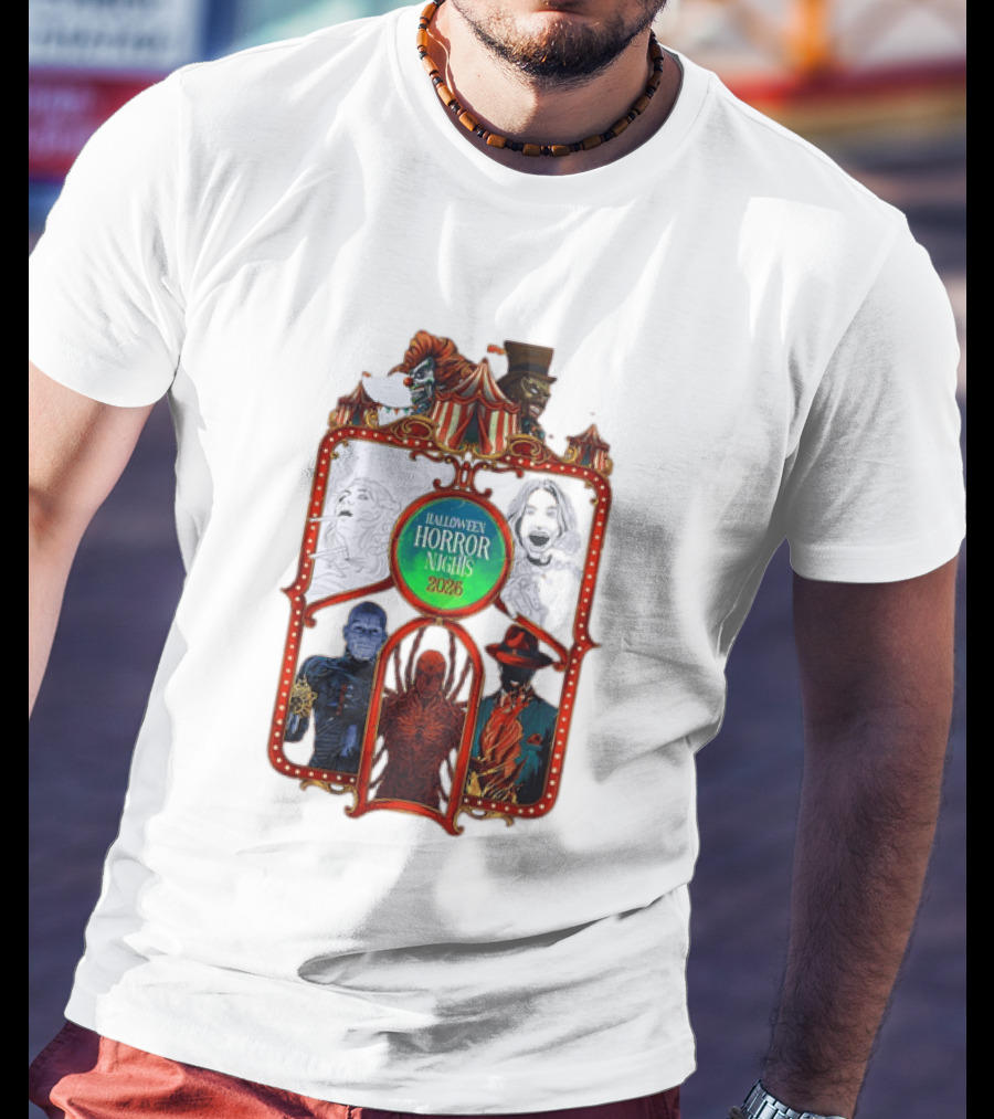 Halloween Horror Nights 2026 Universal Studios Characters Carnival T-Shirt