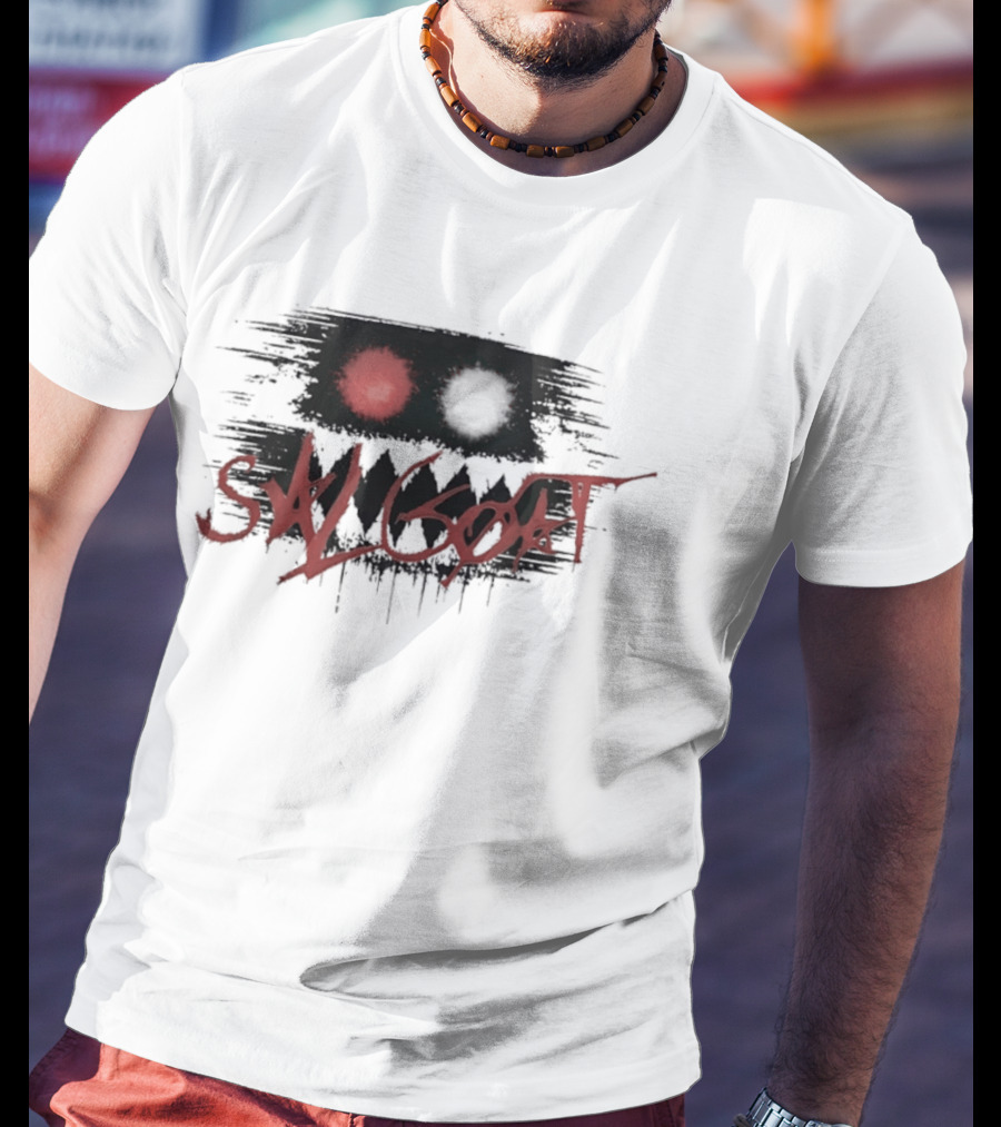 SK Goat Distressed Streetwear Urban Edgy Graffiti T-Shirt