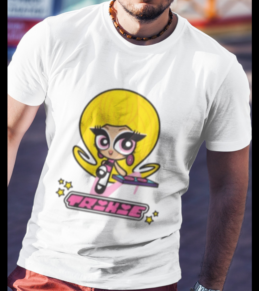 Trixie Mattel Spd Babydoll Pink Cartoon Character Stars T-Shirt