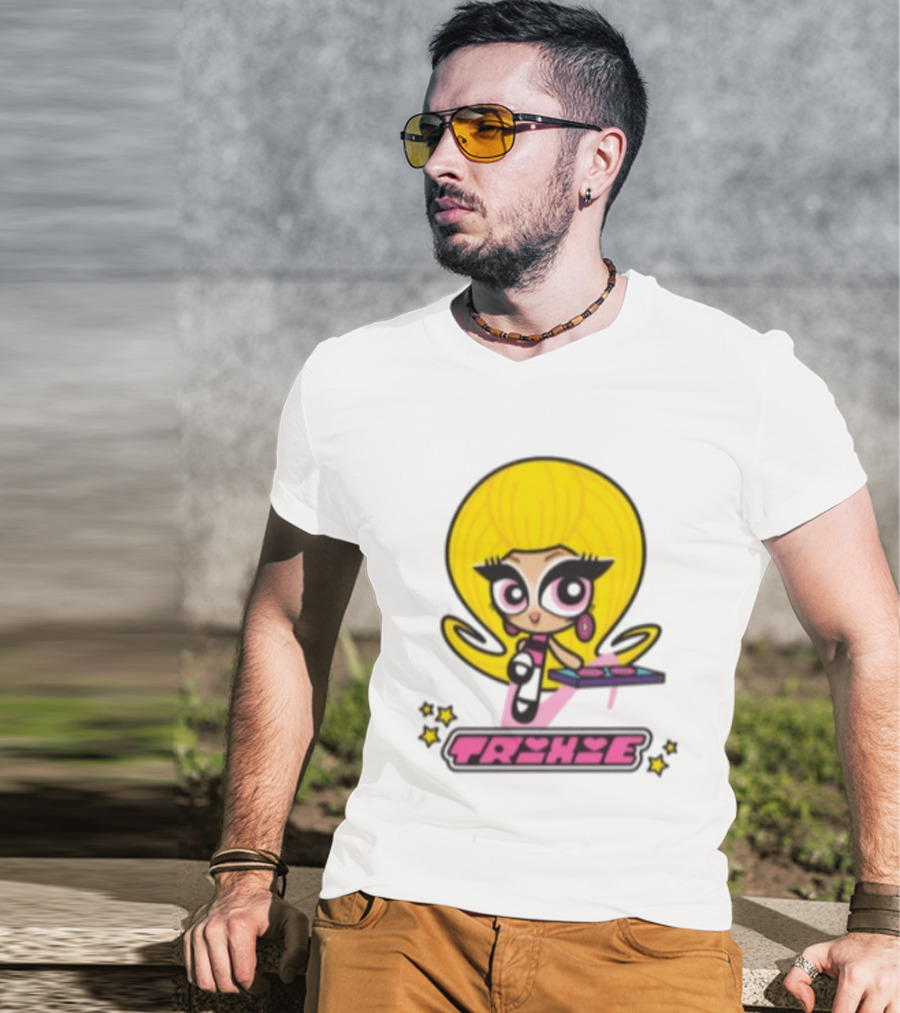 Trixie Mattel Spd Babydoll Pink Cartoon Character Stars T-Shirt