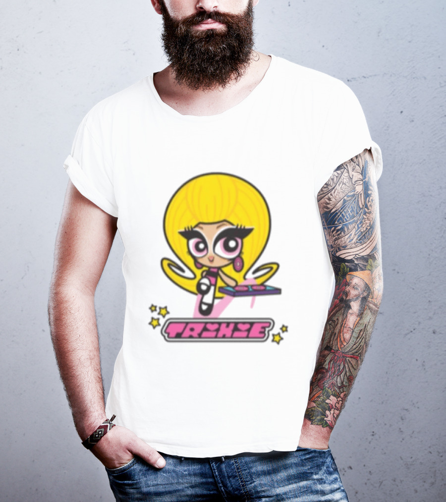 Trixie Mattel Spd Babydoll Pink Cartoon Character Stars T-Shirt