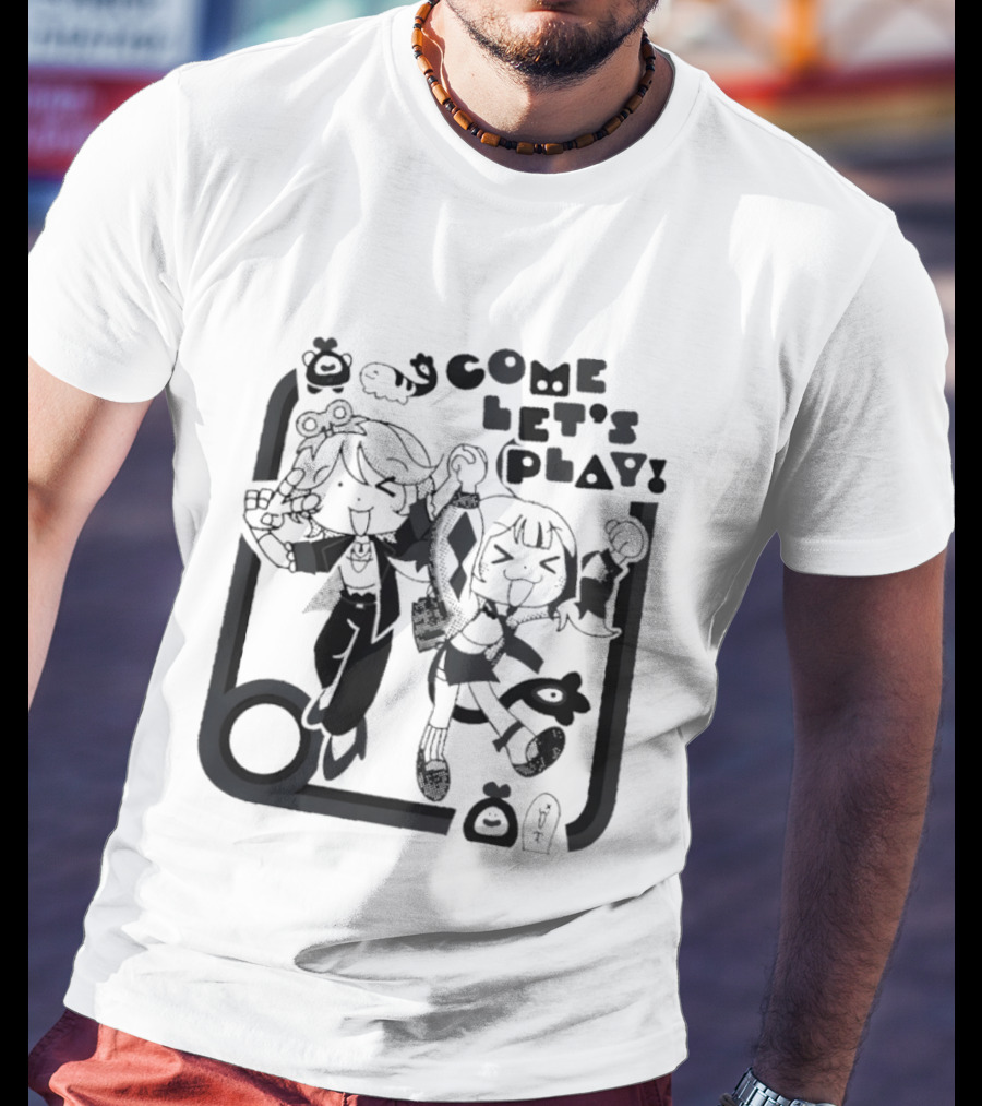 Tsukasa Tenma Emu Otori Project Sekai Come Let's Play Fun T-Shirt