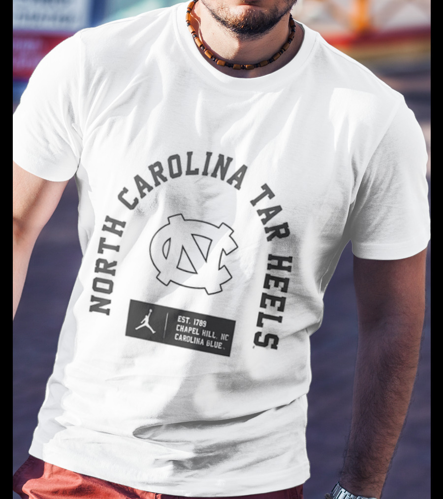 North Carolina Tar Heels NC Jordan Brand Carolina Blue Chapel Hill Est 1789 T-Shirt