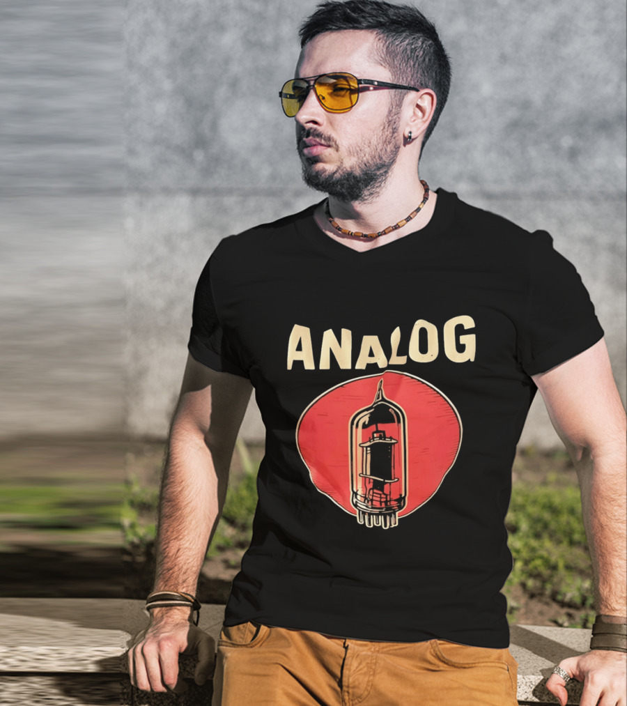 Analog Vacuum Tube Audiophile High Fidelity Audio Components T-Shirt