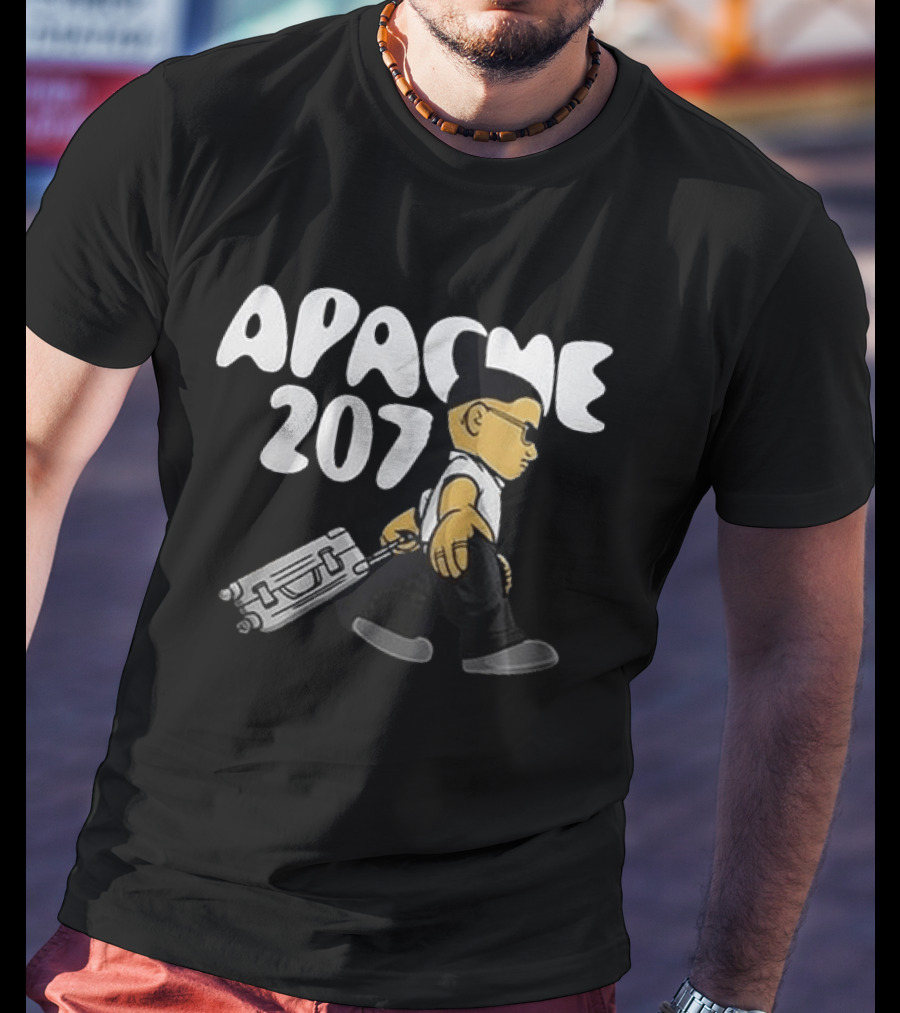 Apache 207 Arena Tour 2026 Zusatzshows Limited Edition Black Cartoon T-Shirt
