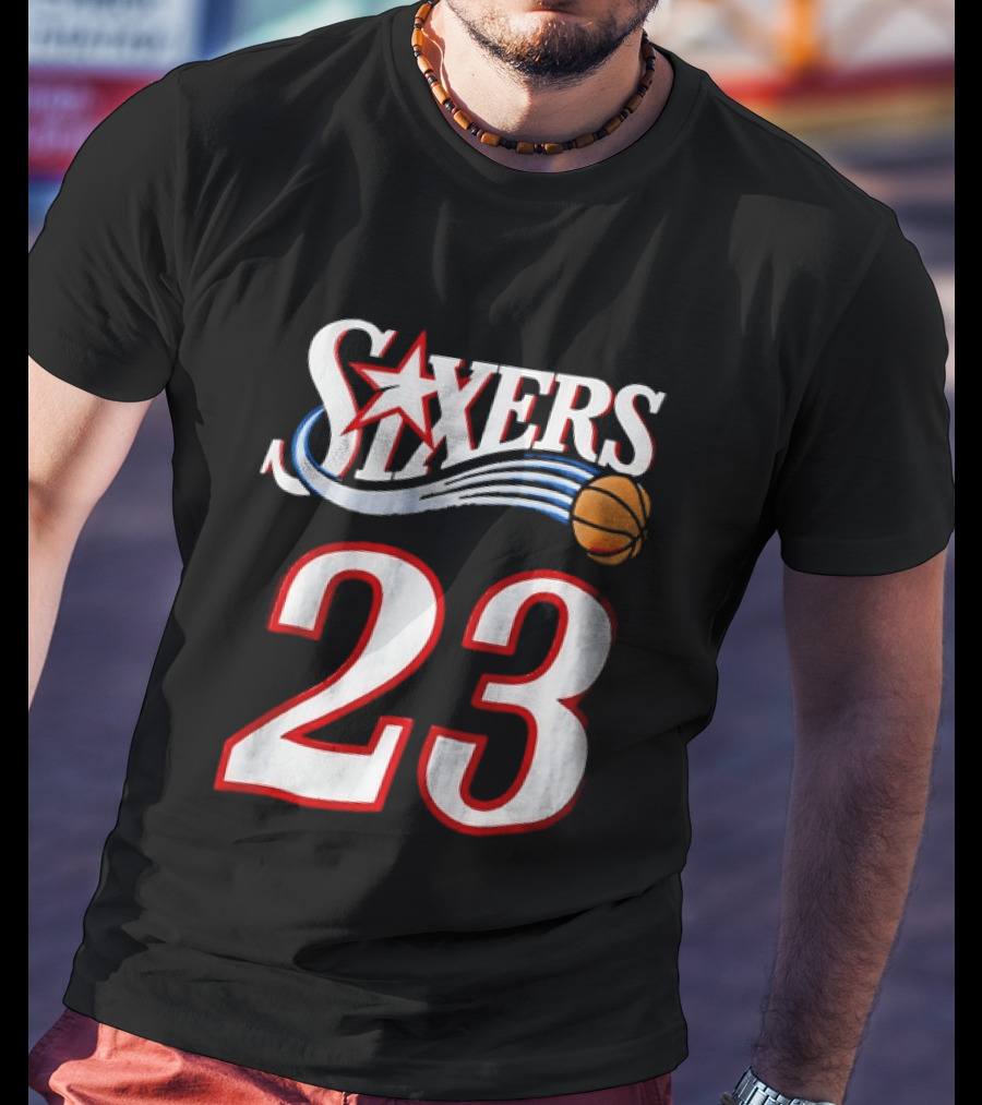 Philadelphia 76ers Number 23 Sixers Basketball Jersey T-Shirt