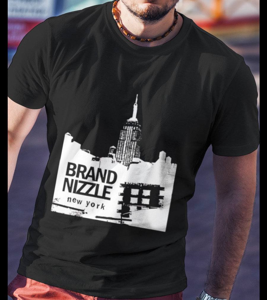 BRAND NIZZLE New York Empire State Building Skyline T-Shirt