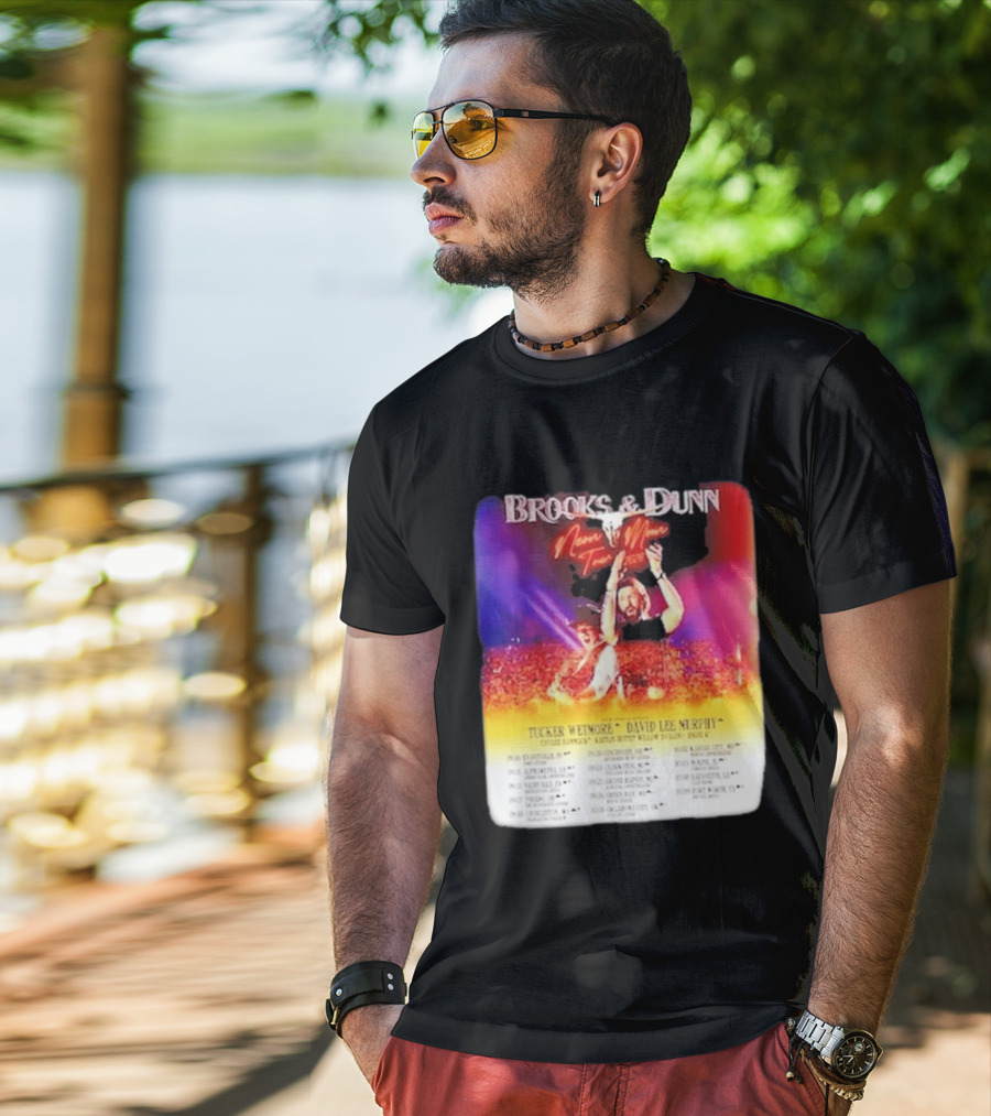Brooks & Dunn Neon Moon Tour 2026 Tucker Wetmore David Lee Murphy Country Concert Events And Dates T-Shirt