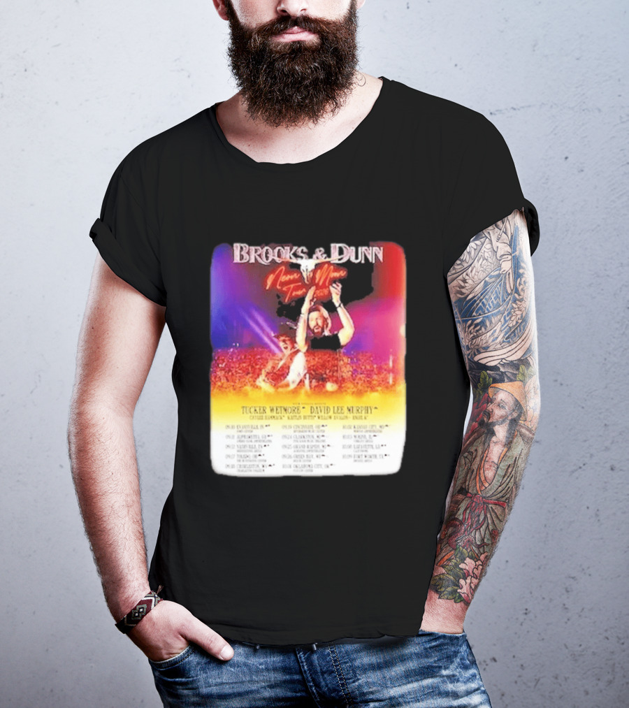 Brooks & Dunn Neon Moon Tour 2026 Tucker Wetmore David Lee Murphy Country Concert Events And Dates T-Shirt