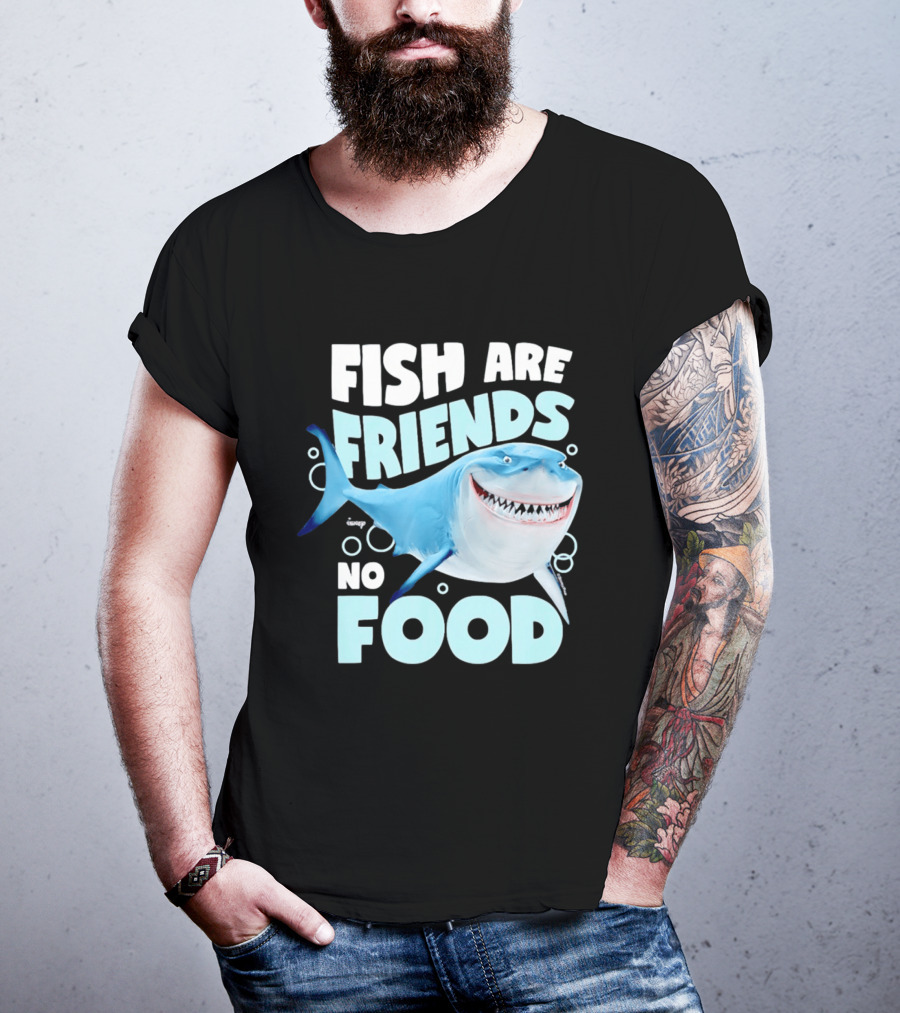 Bruce The Shark Fish Are Friends Not Food Disney Pixar T-Shirt