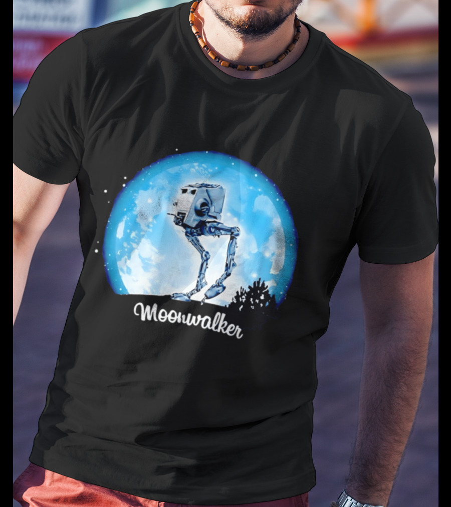 Star Wars AT ST Moonwalker Imperial Walker Moon Scene T-Shirt